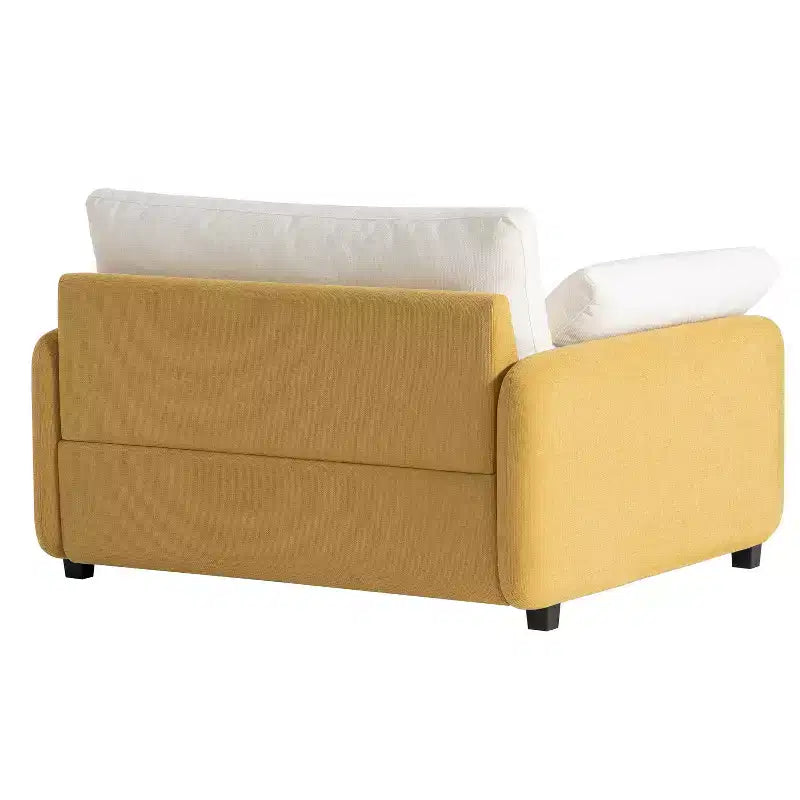 GDFStudio Lilith 50 Oversized Chenille Bold Color-Blocking Armchair, Single Sofa Chair