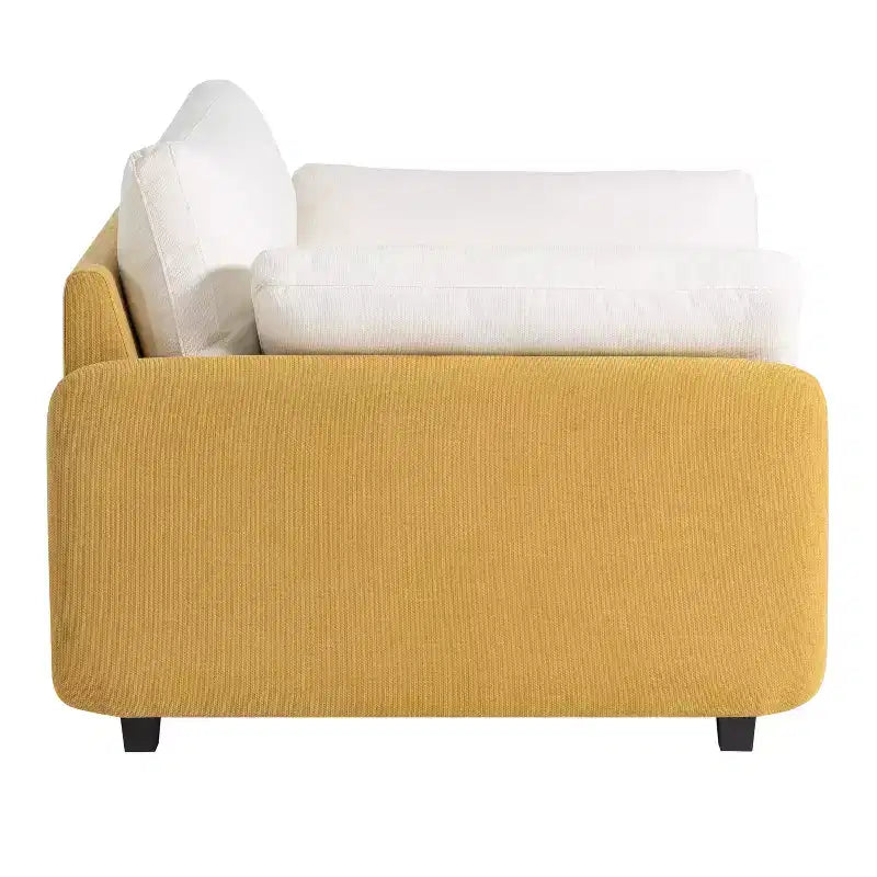 GDFStudio Lilith 50 Oversized Chenille Bold Color-Blocking Armchair, Single Sofa Chair