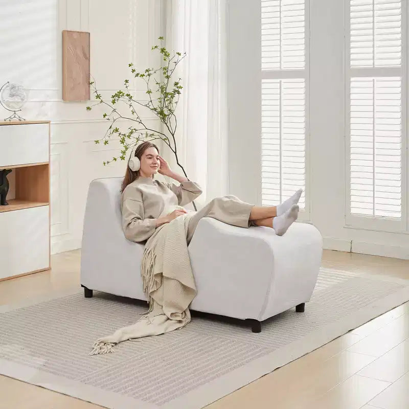 Mjkone Yoga Chair for Adults, Velvet Yoga Chaise Lounge Chair Indoor for Adult Exercise, Stretching, Relaxation