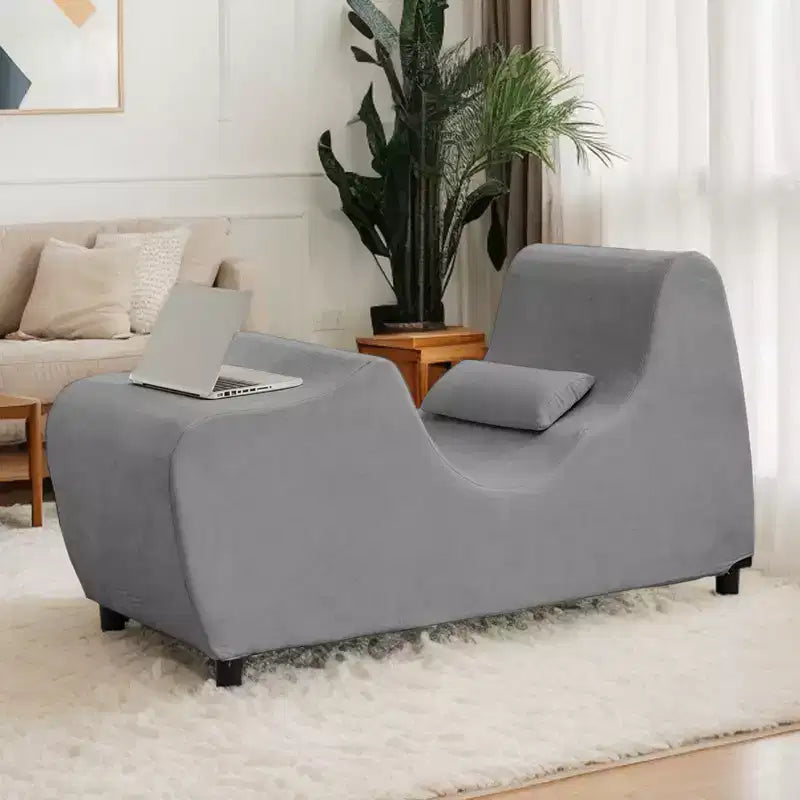 Mjkone Yoga Chair for Adults, Velvet Yoga Chaise Lounge Chair Indoor for Adult Exercise, Stretching, Relaxation