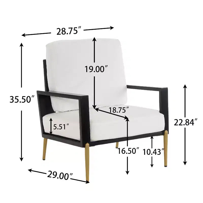 Fauteuil en velours Christopher Knight Home Thurman, style moderne du milieu du siècle, en métal et bois d'hévéa