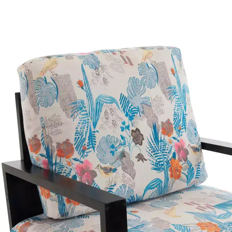 Fauteuil en velours Christopher Knight Home Thurman, style moderne du milieu du siècle, en métal et bois d'hévéa