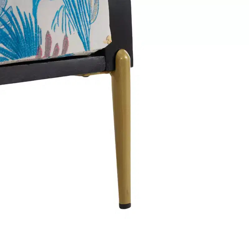 Fauteuil en velours Christopher Knight Home Thurman, style moderne du milieu du siècle, en métal et bois d'hévéa