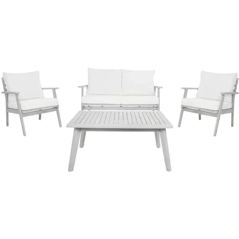 Castalia 4 Piece Living Set - Indoor/Outdoor - PAT7305 - Safavieh