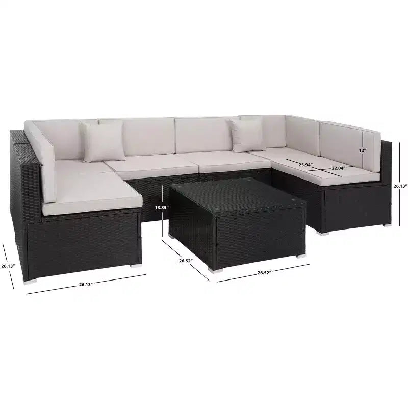 Ensemble de salon Diona - Intérieur/Extérieur - PAT7510 - Safavieh