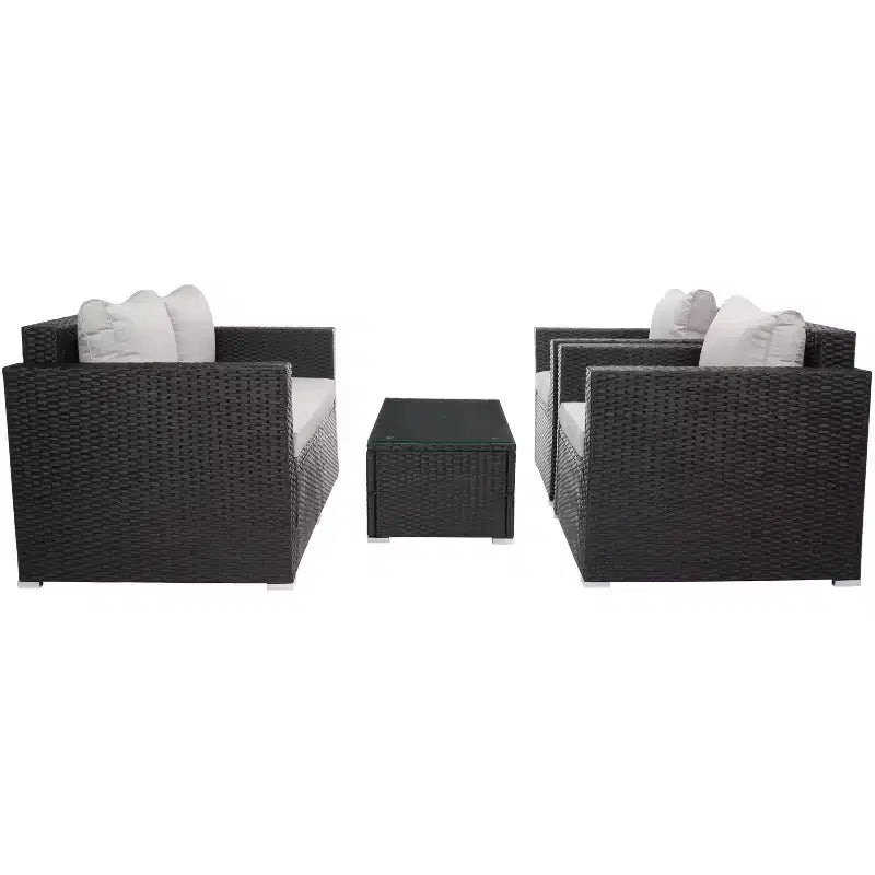 Ensemble de 4 meubles de salon Machie – Intérieur/Extérieur – PAT7508 – Safavieh