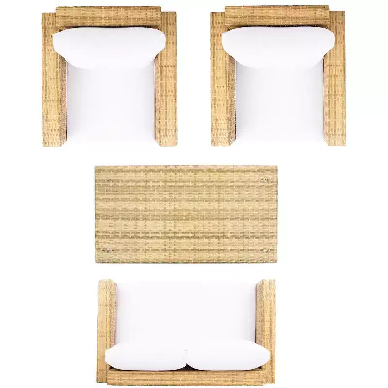 Ensemble de 4 meubles de salon Machie – Intérieur/Extérieur – PAT7508 – Safavieh