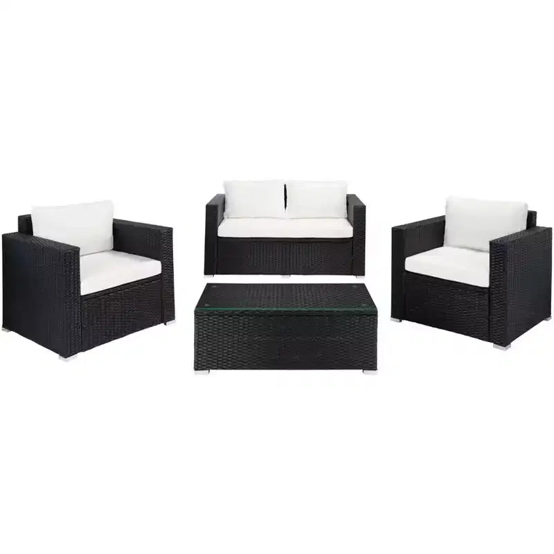 Machie 4 Piece Living Set - Indoor/Outdoor - PAT7508 - Safavieh