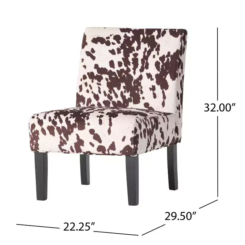 Fauteuil d'appoint contemporain GDFStudio Abner 22 D motif charentaise