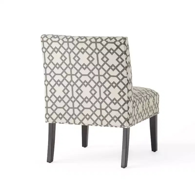 Fauteuil d'appoint contemporain GDFStudio Abner 22 D motif charentaise