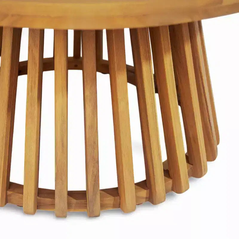 Canapé-lit 3 places Christopher Knight Home Pascal en bois d'acacia rustique rembourré avec table basse