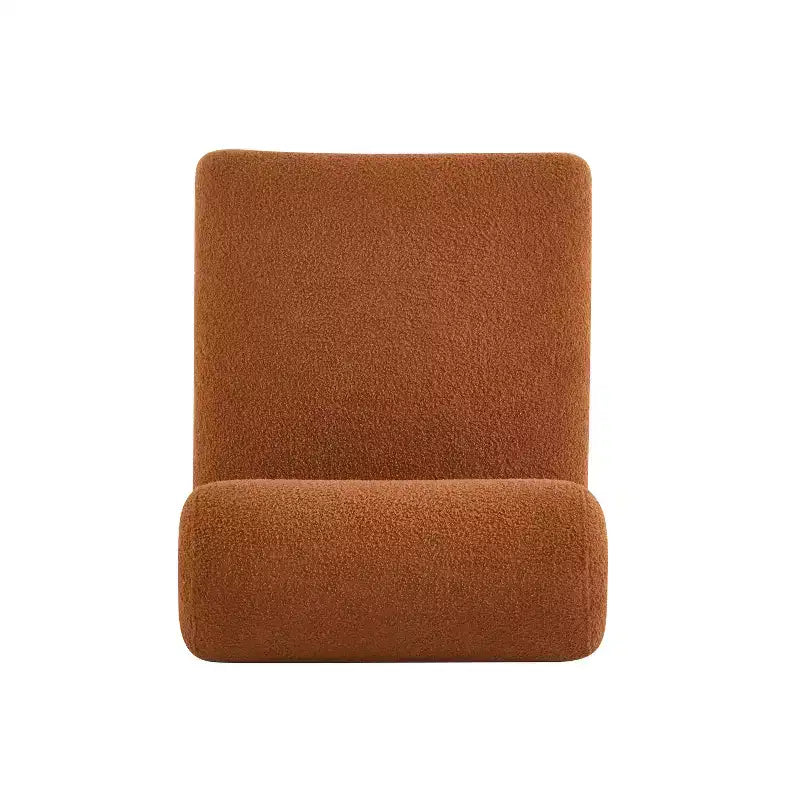 Christopher Knight Home Pedro Rubberwood Boucle Upholstered Accent Chair with Rolled Backrest