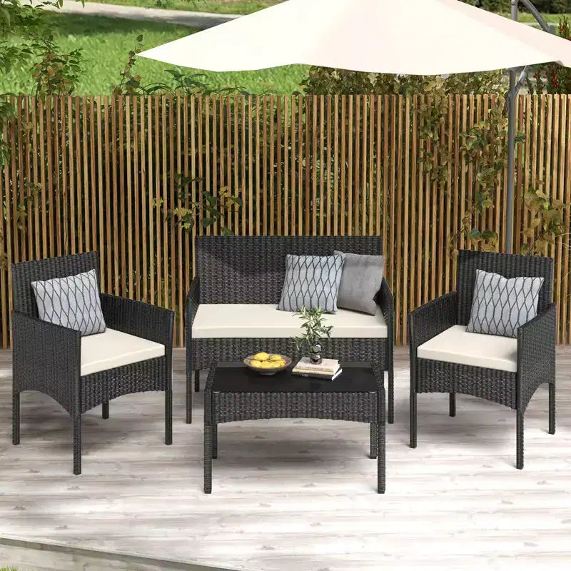 Salon de jardin EROMMY avec coussins
