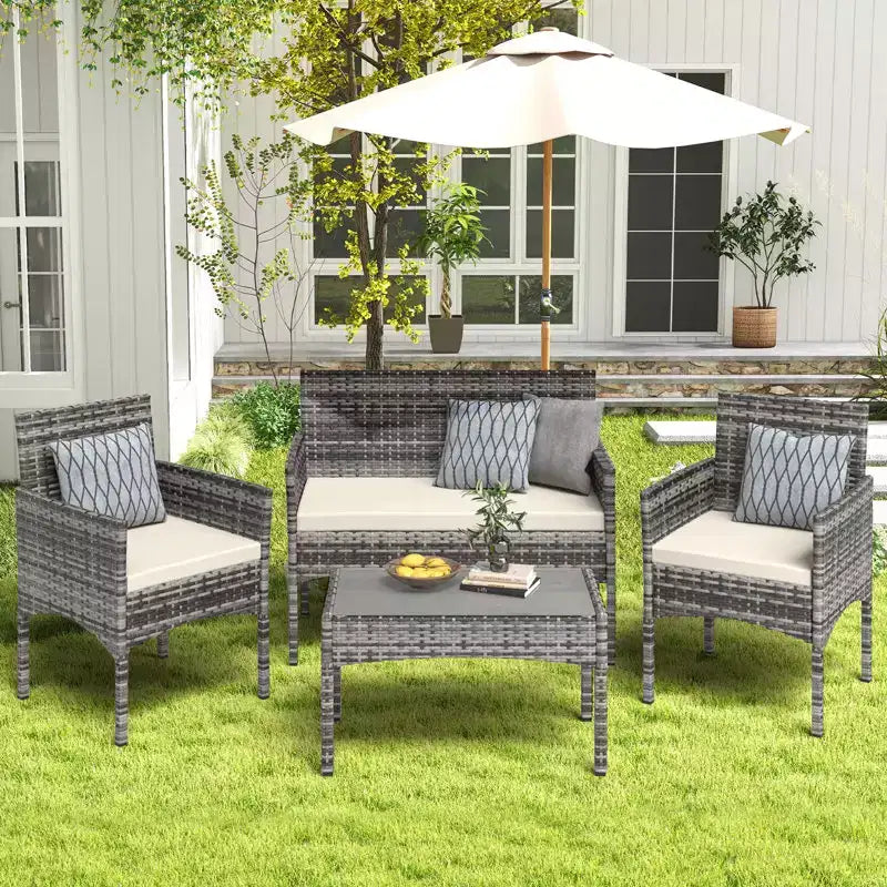 Salon de jardin EROMMY avec coussins