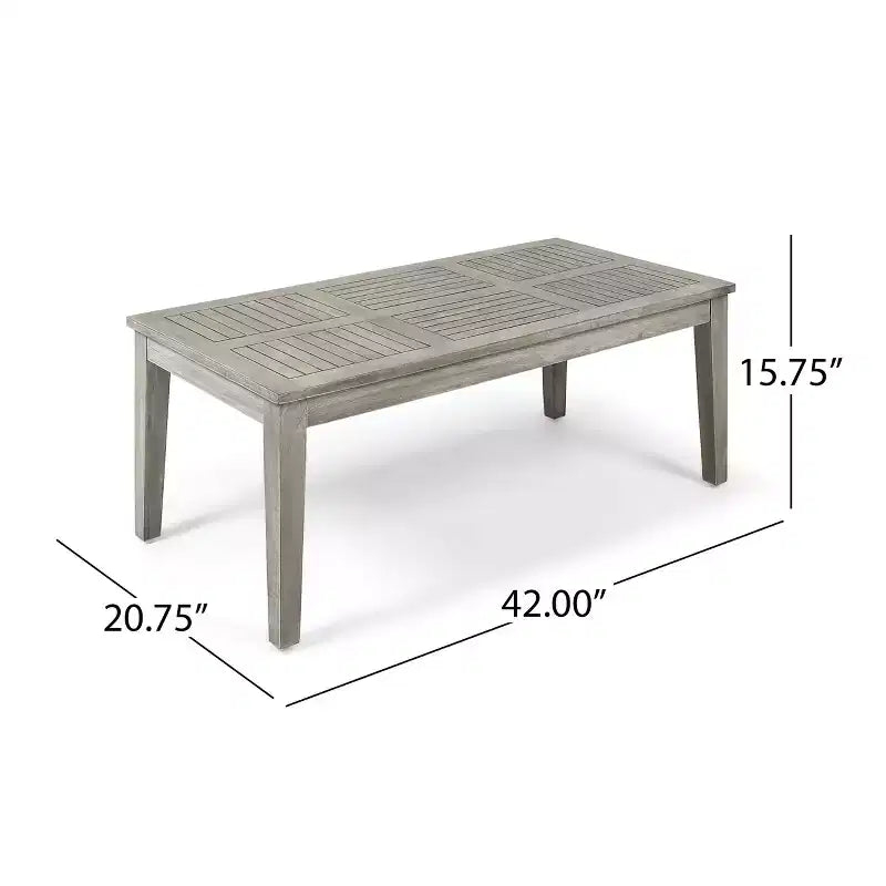 Christopher Knight Home Hampton Salon de jardin 6 places en bois d'acacia et osier