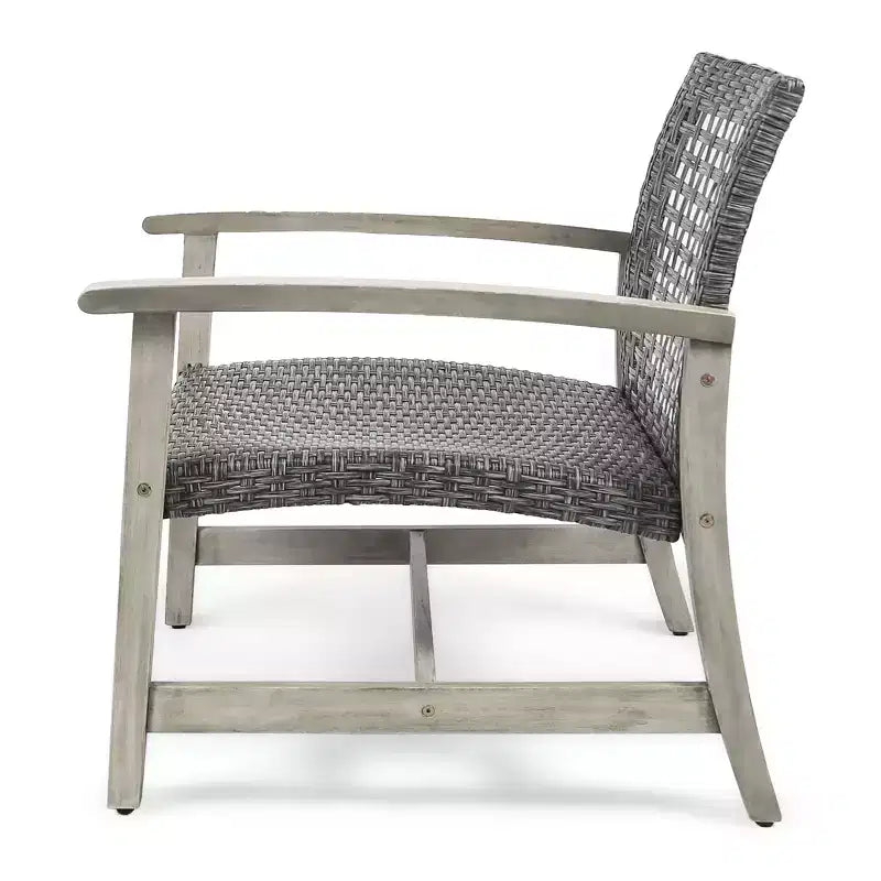Christopher Knight Home Hampton Salon de jardin 6 places en bois d'acacia et osier
