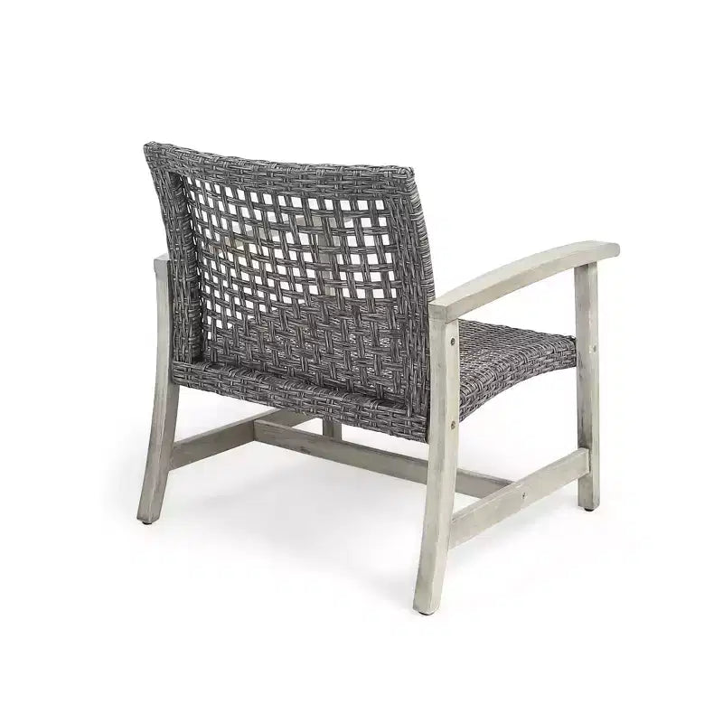 Christopher Knight Home Hampton Salon de jardin 6 places en bois d'acacia et osier