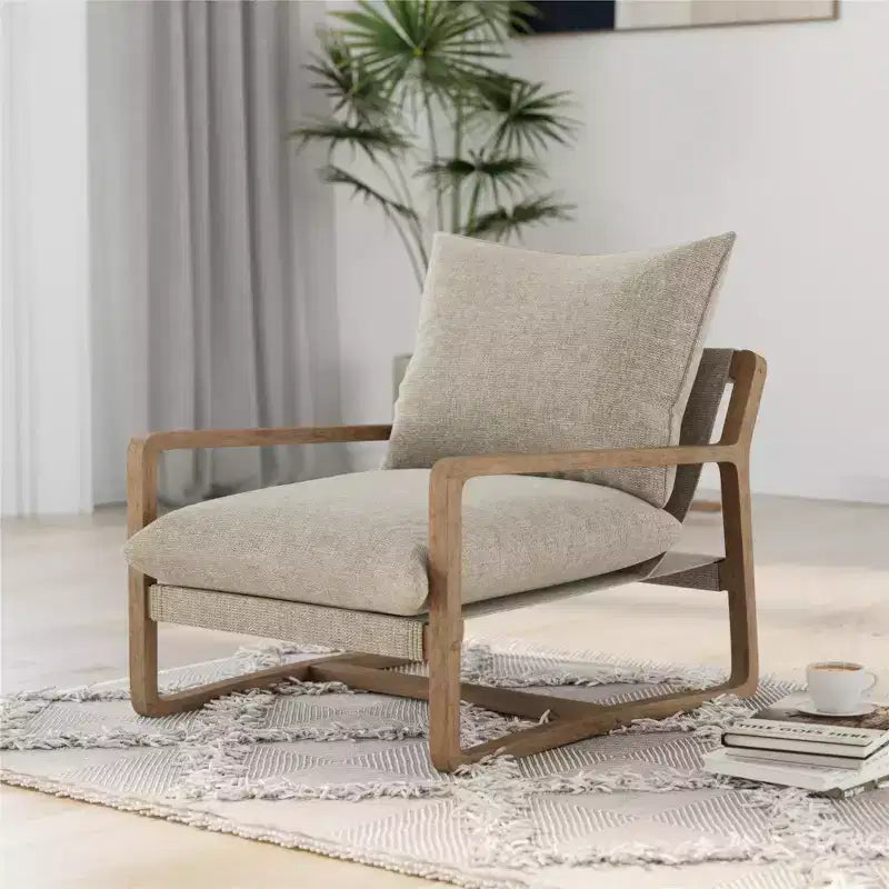 Chaise d'appoint rembourrée RealRooms Mika