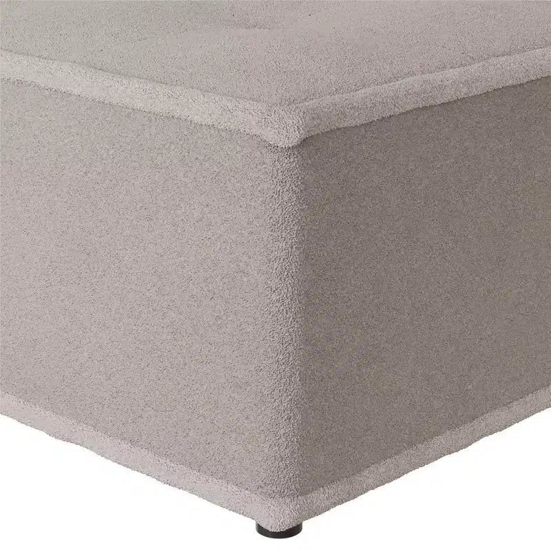 DHP Paloma Upholstered Armless Modular Chair with Backrest Pillow