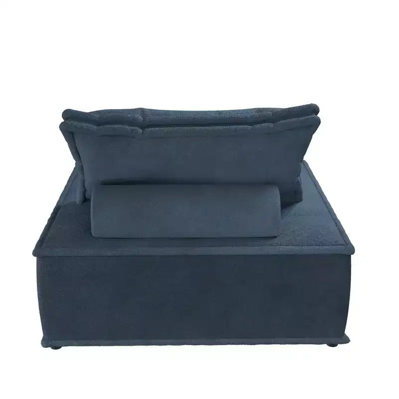 DHP Paloma Upholstered Armless Modular Chair with Backrest Pillow