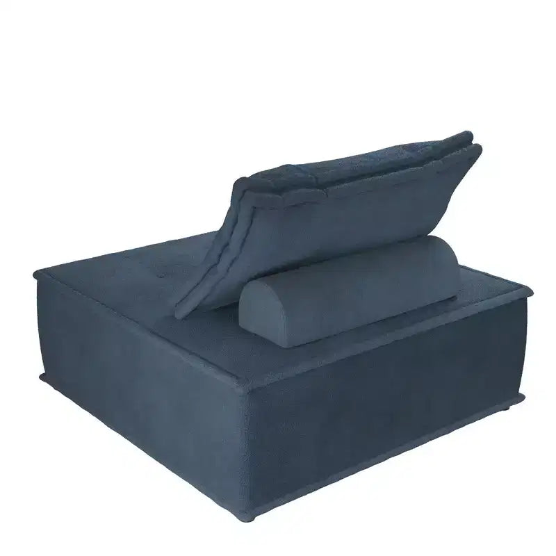 DHP Paloma Upholstered Armless Modular Chair with Backrest Pillow