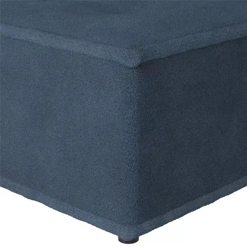 DHP Paloma Upholstered Armless Modular Chair with Backrest Pillow