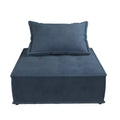DHP Paloma Upholstered Armless Modular Chair with Backrest Pillow
