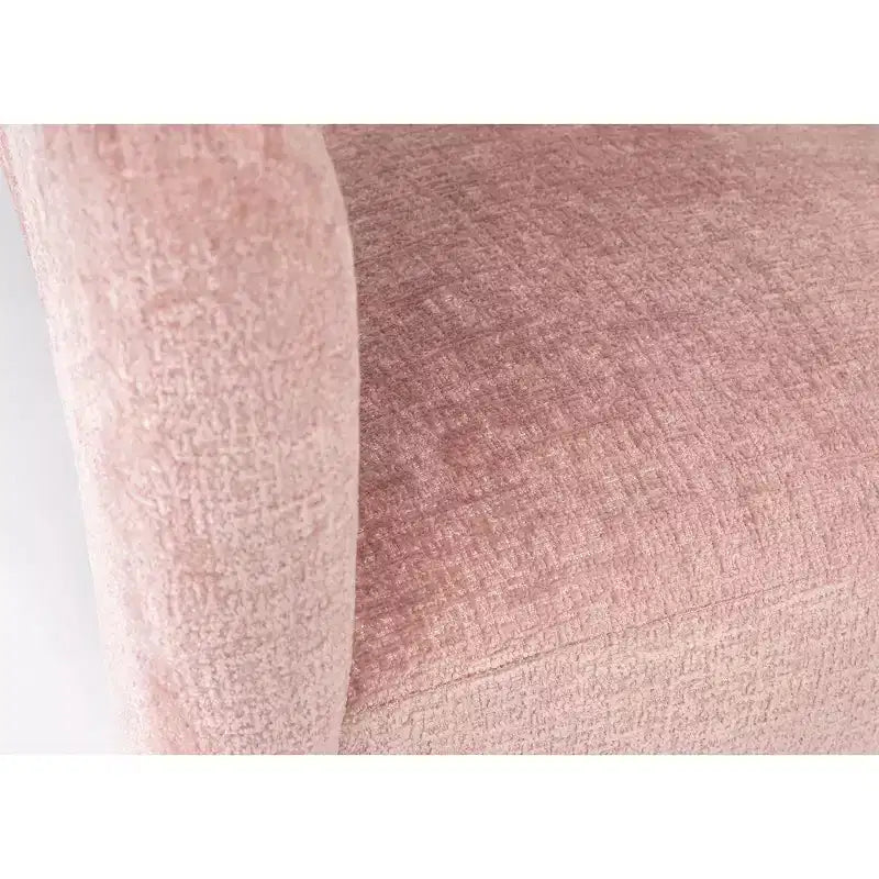 Jofran,Gwen Modern Luxury Jacquard Fabric Upholstered Sculpture Armchair- Pink Color