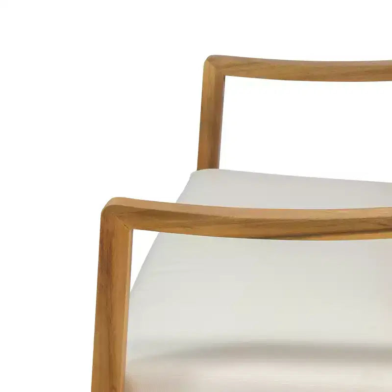 Ensemble causeuse et table basse d'extérieur en bois d'acacia avec accoudoirs inclinés Christopher Knight Home Samwell