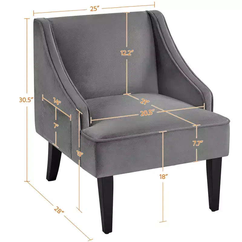 Yaheetech Lot de 2 chaises d'appoint modernes en velours pour salon chambre