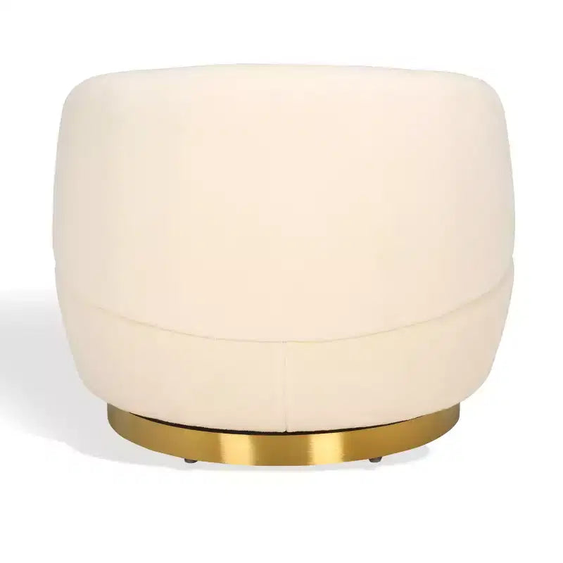 Fauteuil pivotant en imitation laine d'agneau Flynn - SFV4739 - Safavieh Couture