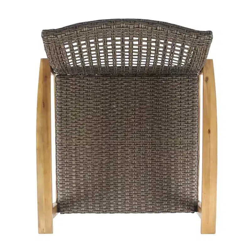 Christopher Knight Home Savannah Ensemble de conversation 8 places en bois d'acacia et osier d'extérieur