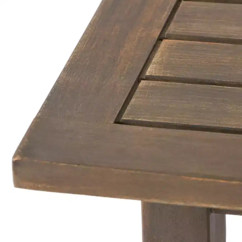 Christopher Knight Home Mahi Ensemble de conversation 3 pièces pour chaise longue d'extérieur en bois d'acacia