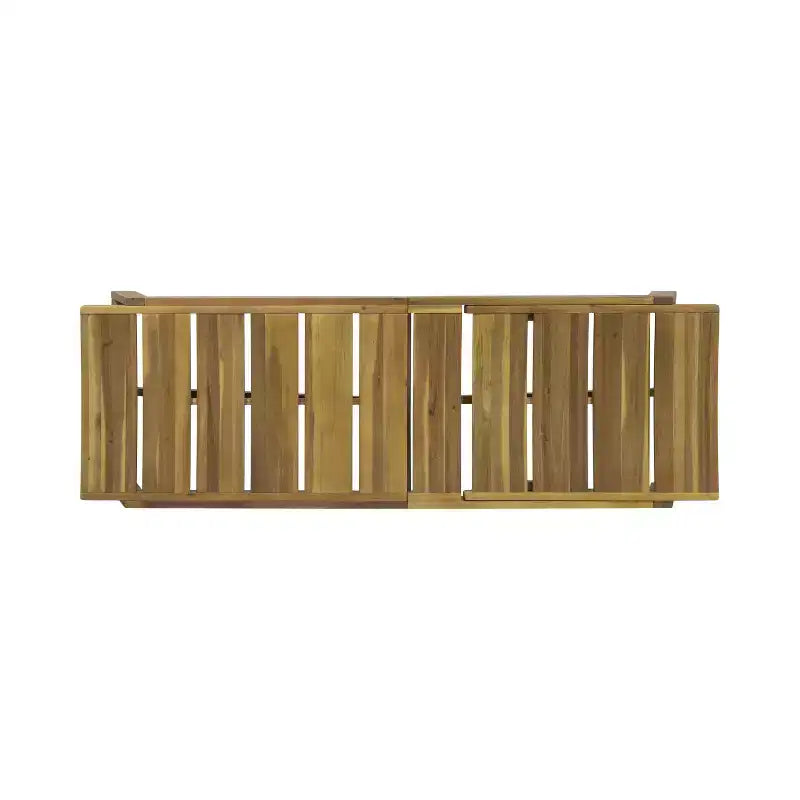 Christopher Knight Home Mahi Ensemble de conversation 3 pièces pour chaise longue d'extérieur en bois d'acacia