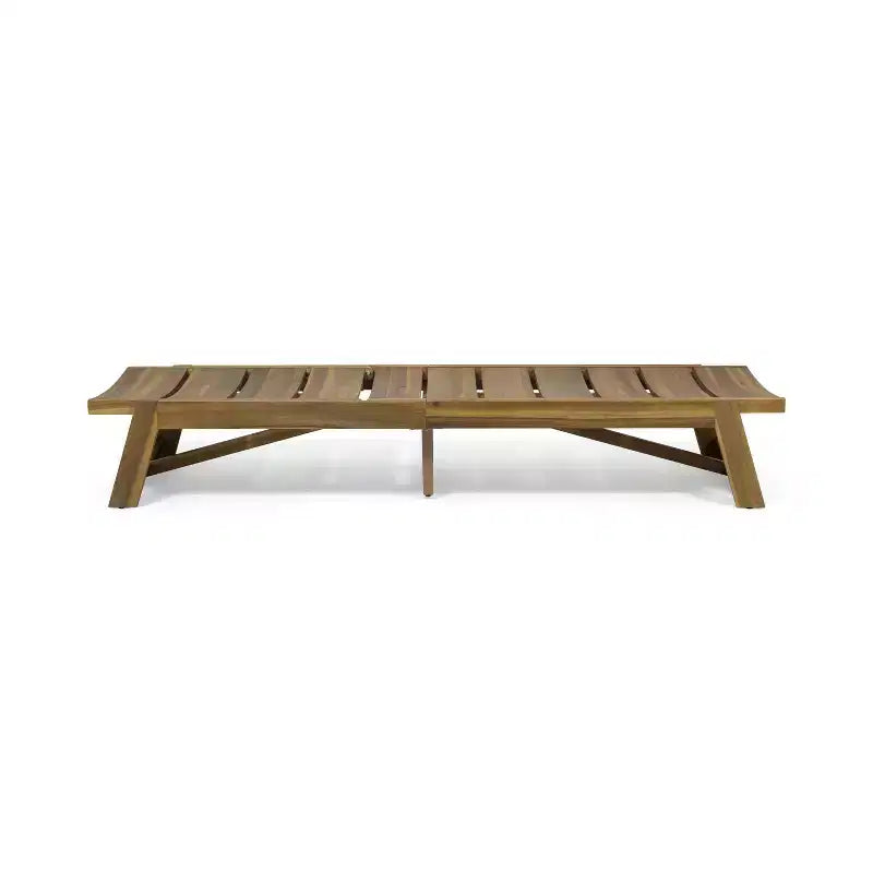 Christopher Knight Home Mahi Ensemble de conversation 3 pièces pour chaise longue d'extérieur en bois d'acacia
