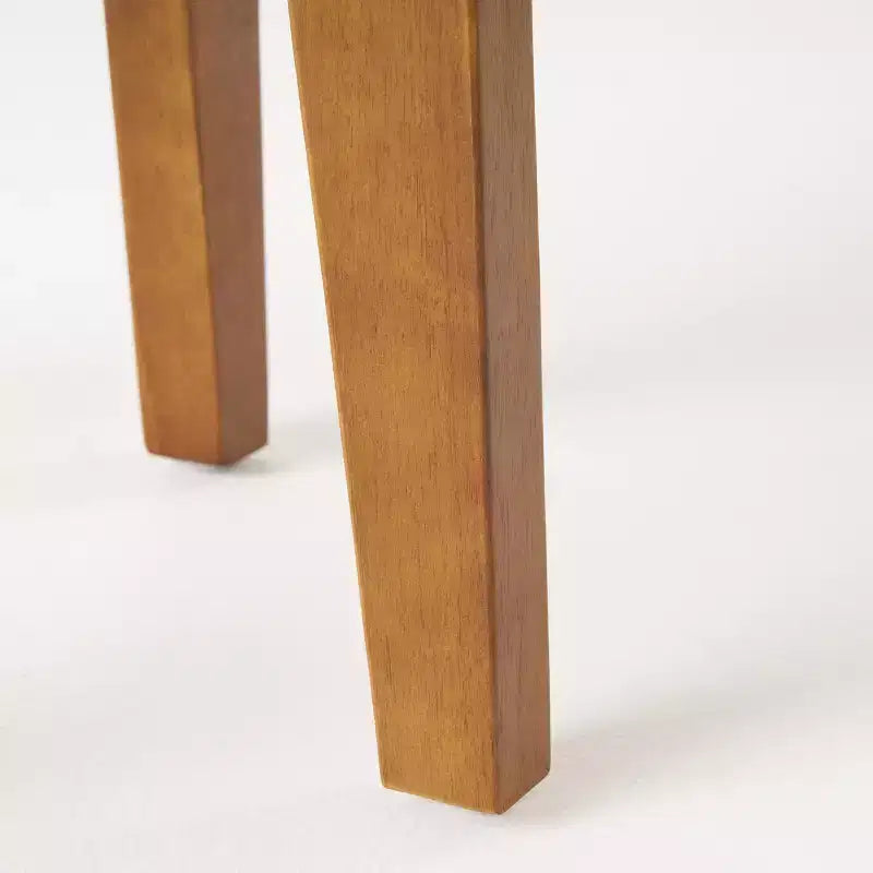 Ensemble de fauteuils de club et de table d'appoint d'extérieur GDFStudio Lorie en bois d'acacia avec coussins, teck/blanc