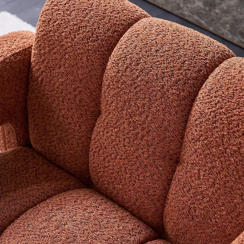 Fauteuil d'appoint rembourré en boucle large Vatros