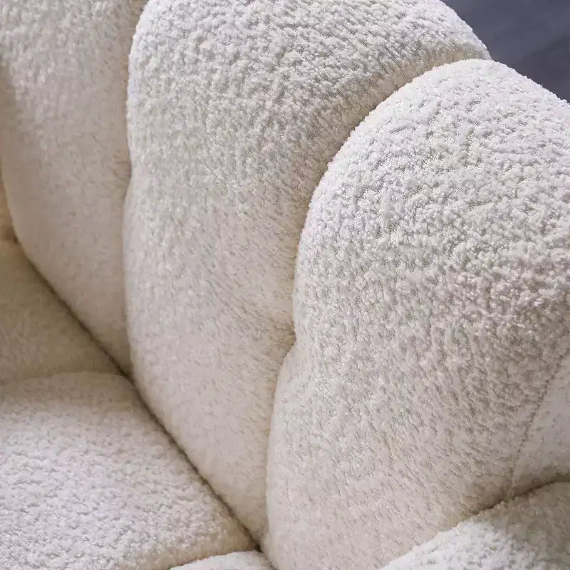 Fauteuil d'appoint rembourré en boucle large Vatros