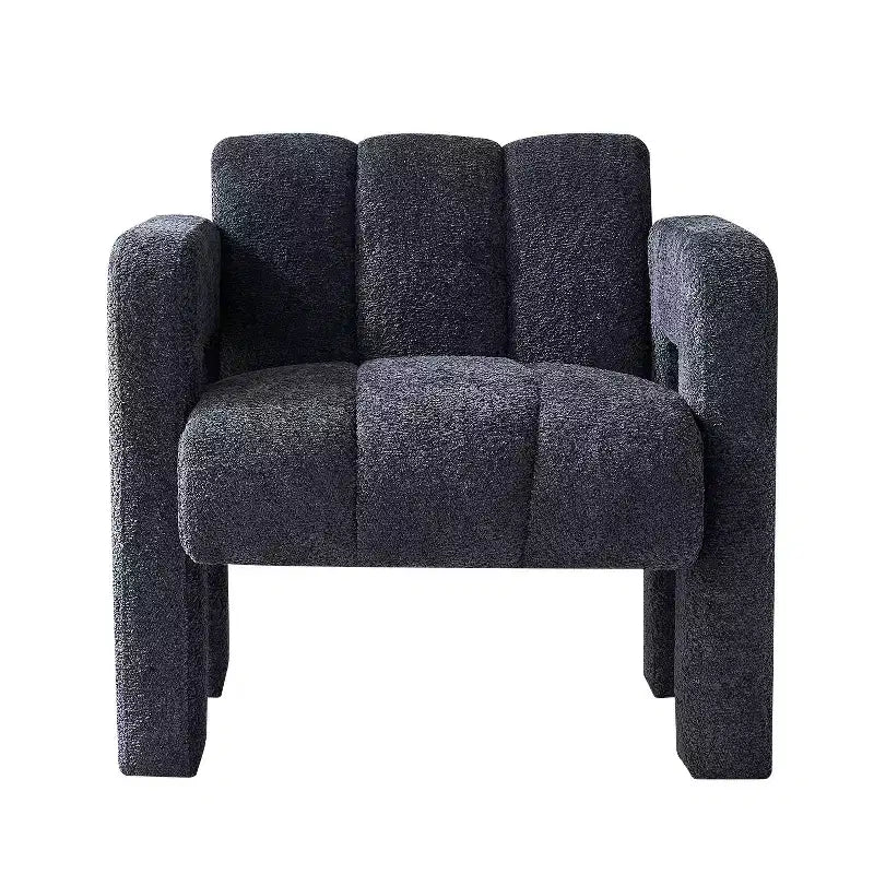Fauteuil d'appoint rembourré en boucle large Vatros