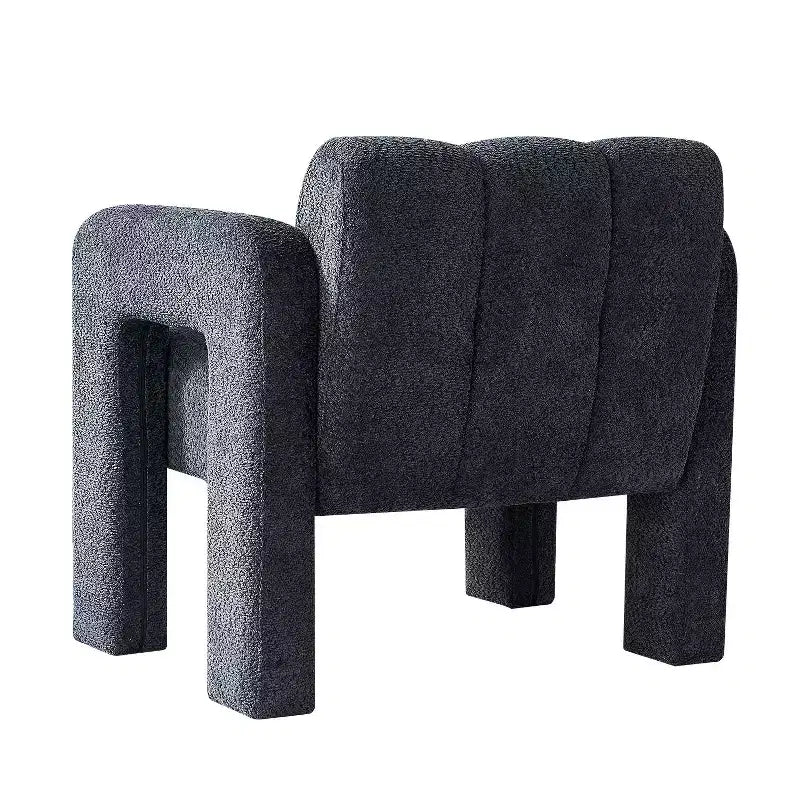 Fauteuil d'appoint rembourré en boucle large Vatros