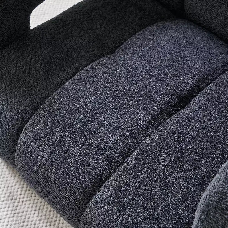 Fauteuil d'appoint rembourré en boucle large Vatros