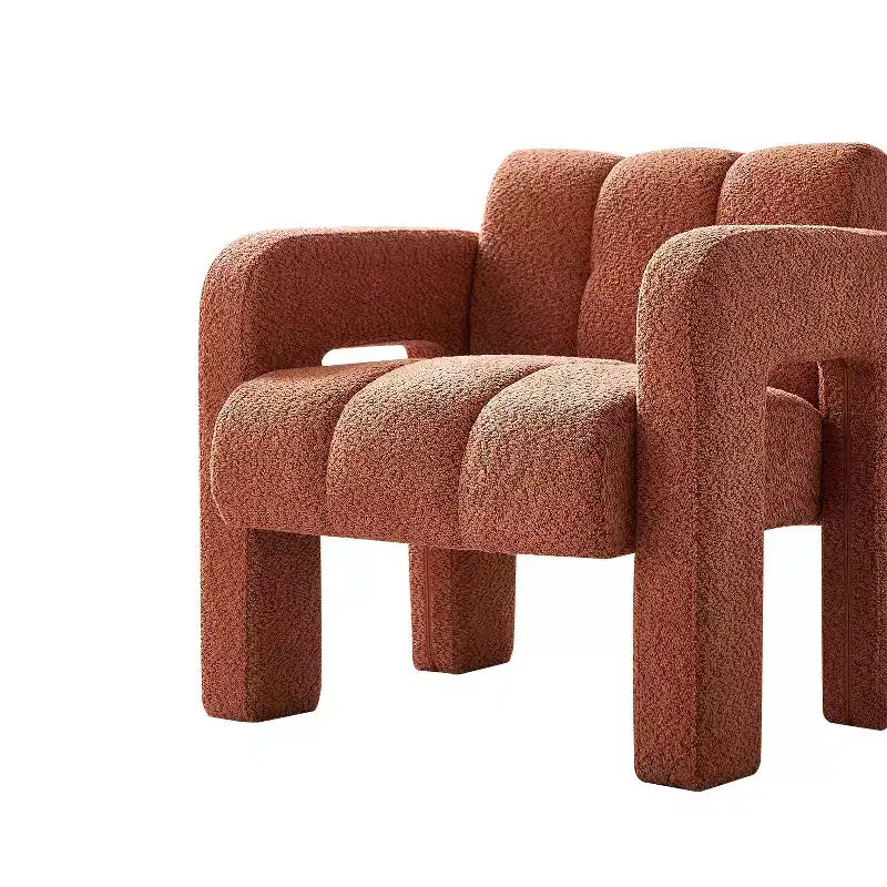 Fauteuil d'appoint rembourré en boucle large Vatros