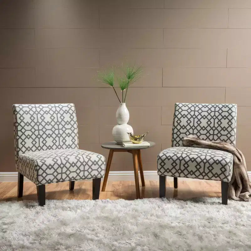 Christopher Knight Home Kassi Chaises d'Appoint Rembourrées Contemporaines (Lot de 2)