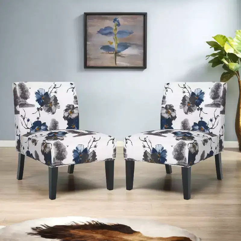 Christopher Knight Home Kassi Contemporary Upholstered Slipper Chairs (Set of 2)