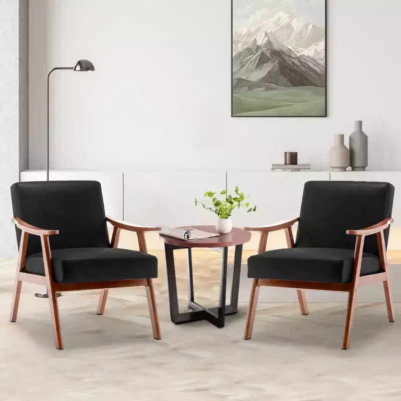 Vatros Fauteuil d'appoint du milieu du siècle pour salon