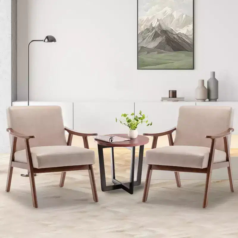 Vatros Fauteuil d'appoint du milieu du siècle pour salon