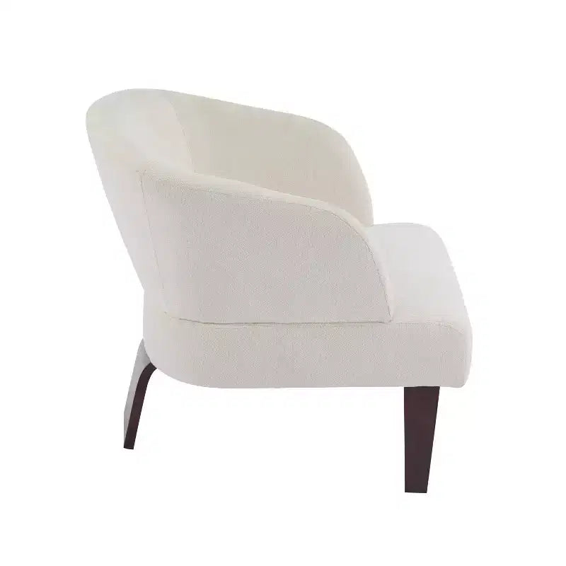 Christopher Knight Home Carla, fauteuil d'appoint rembourré de style moderne du milieu du siècle avec dossier incurvé (lot de 2)