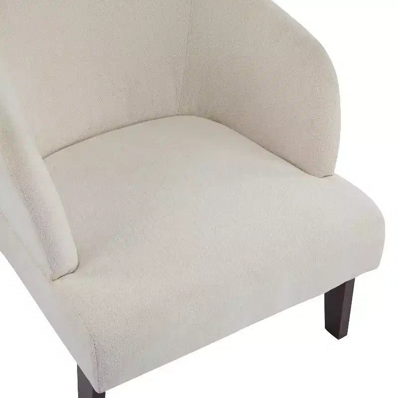 Christopher Knight Home Carla, fauteuil d'appoint rembourré de style moderne du milieu du siècle avec dossier incurvé (lot de 2)