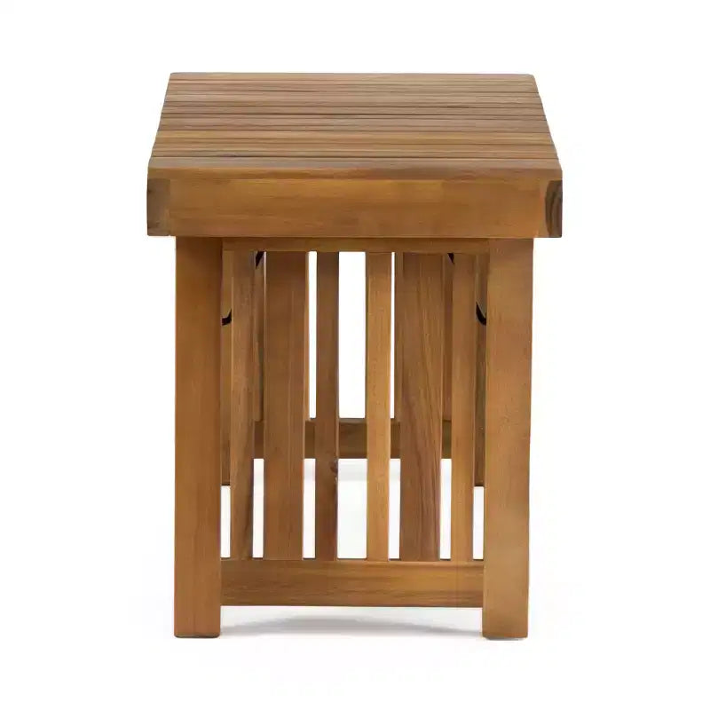Christopher Knight Home Perla Ensemble de trois chaises longues de jardin réglables en acacia, teck