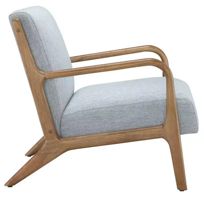 Okak Leisure Accent Chair with Comfy Upholstery 1pc Solid Wood Mid-Century Stylish Reading Armchair for Living Room Bedroom Waiting Room